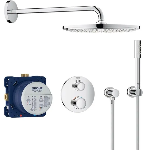 Grohe Grohtherm Rainshower Cosmopolitan 310 suihkusarja, jossa on suihkupää, kromi