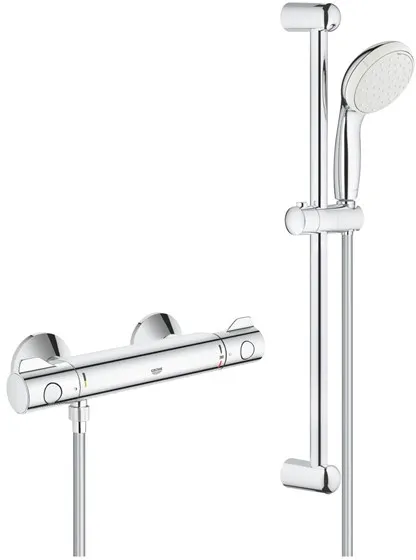 Grohe Tempesta II suihkusarja (sisältää Grohtherm 800 termostaattihanasekoittimen, kromi)