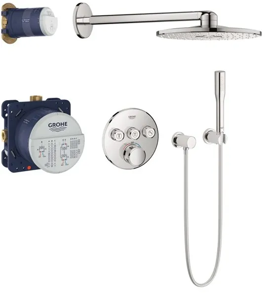 Grohe Grohtherm SmartControl suihkusarja Rainshower SmartActive 310, kromiviimeistely