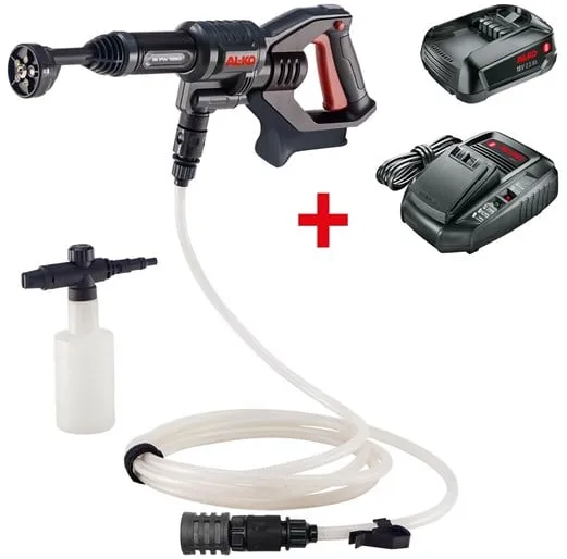 AL-KO Korkeapainepesuri Akkupesuri PW 1850 18 V sis. akun ja laturin