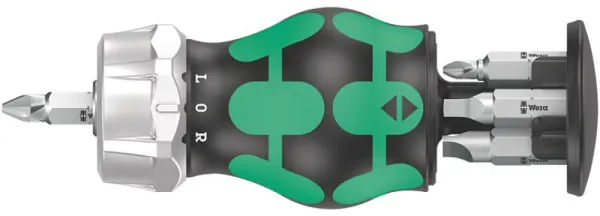 Wera Kraftform Kompakt Stubby Magasin RA 1, 6 osaa