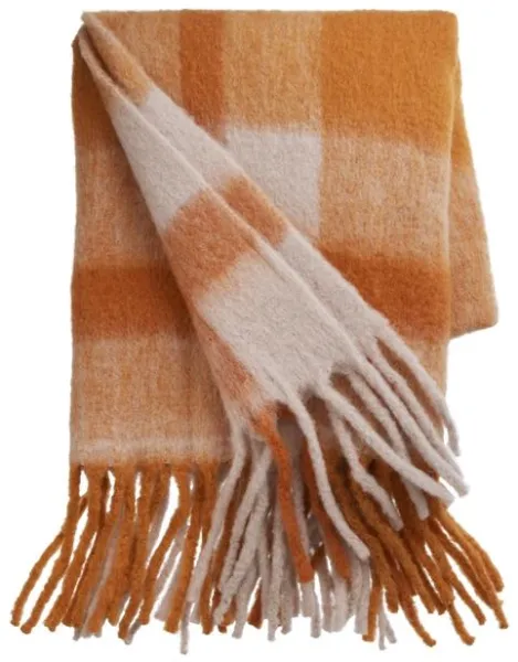 Cozy Living Mathea Torkkupeitto Check/Oranssi