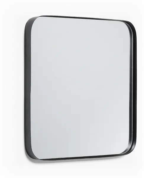 Marco, seinäpeili, musta, H40x40x3 cm